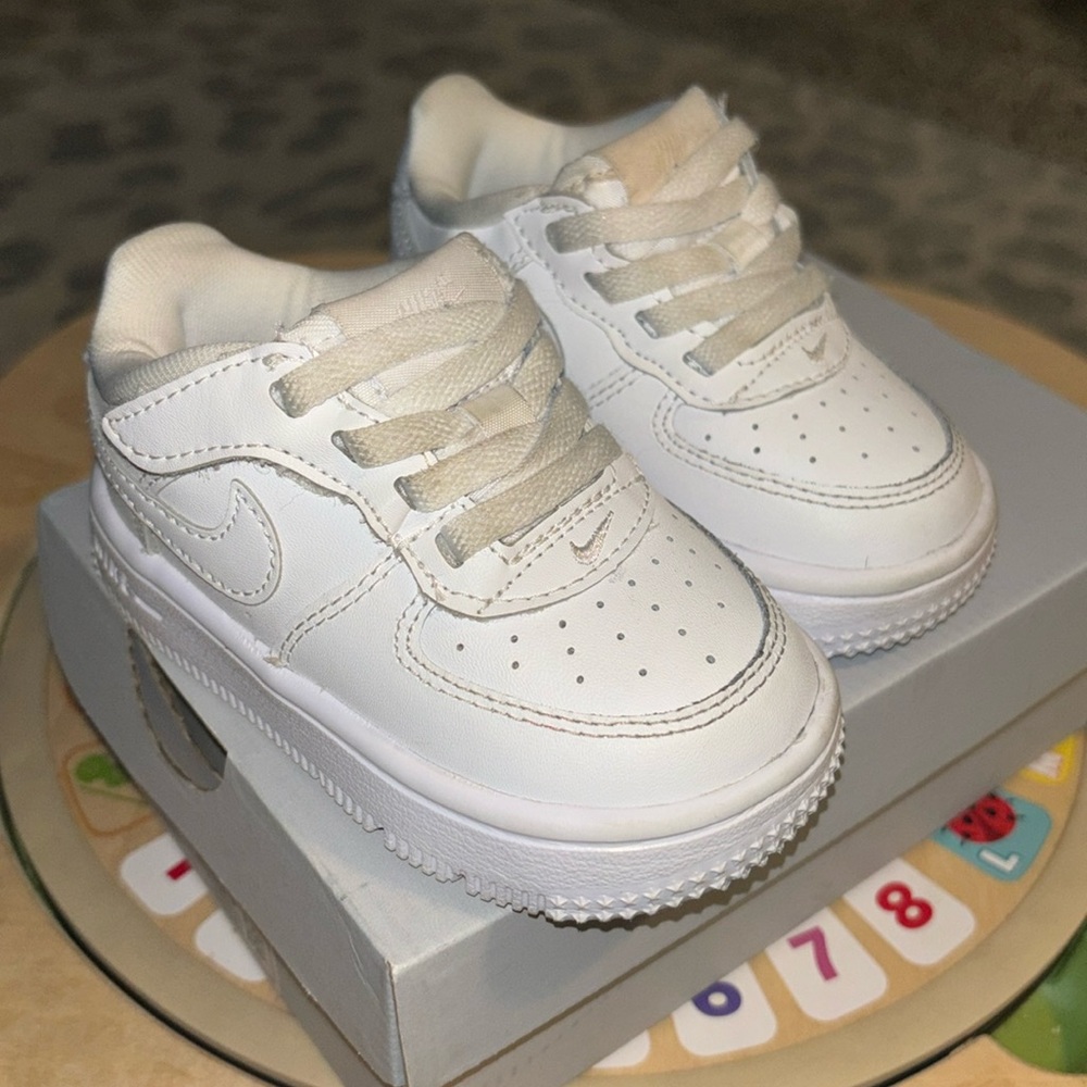 White Air Force Ones Size 5C